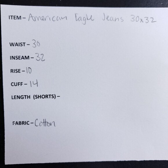 American Eagle Slim Straight Jeans Men's Size 30x32 - Picture 7 of 8